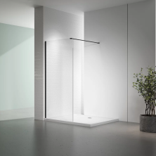 Veconi Душевая перегородка Korato 120x200 см, черная, прозрачное KR81B-120-01-C7