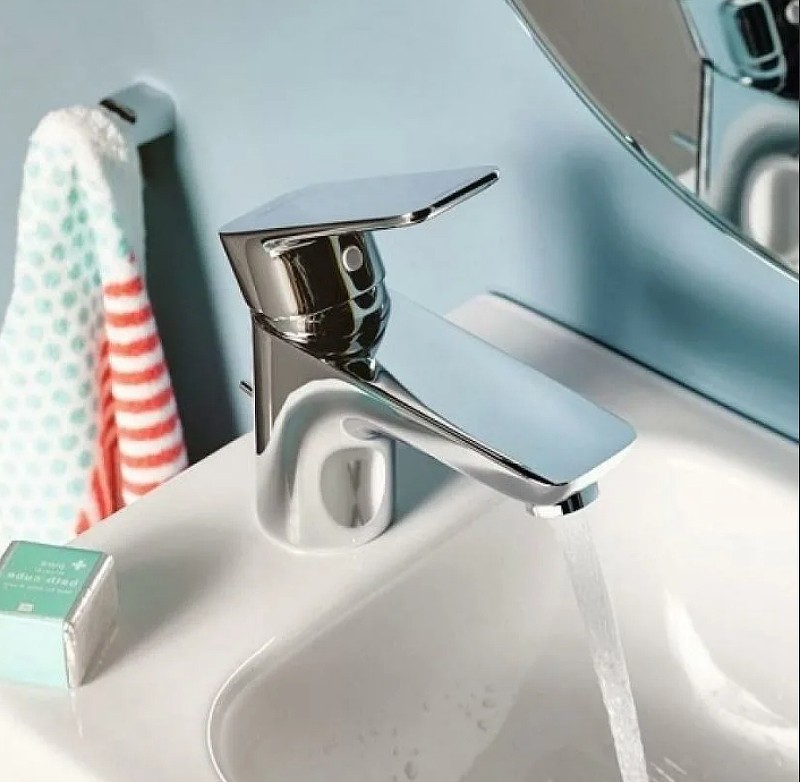 Приобрести kludi pure&style однорычажный смеситель на умывальник 100, c донным клапаном, арт. 402900575