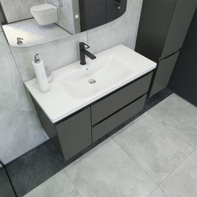 Приобрести caprigo тумба с раковиной forte 100 см, левая, айрон