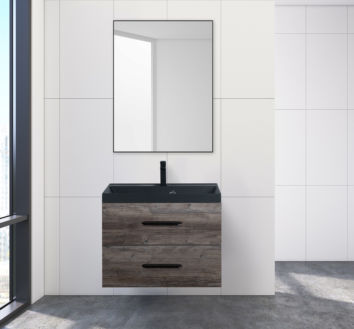 Приобрести belbagno зеркало 60х80 см spc-al-600-800 nero