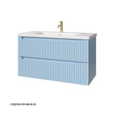 Caprigo Тумба с раковиной TERMIN-Smalty STRIPE 100 см, голубая, эмаль