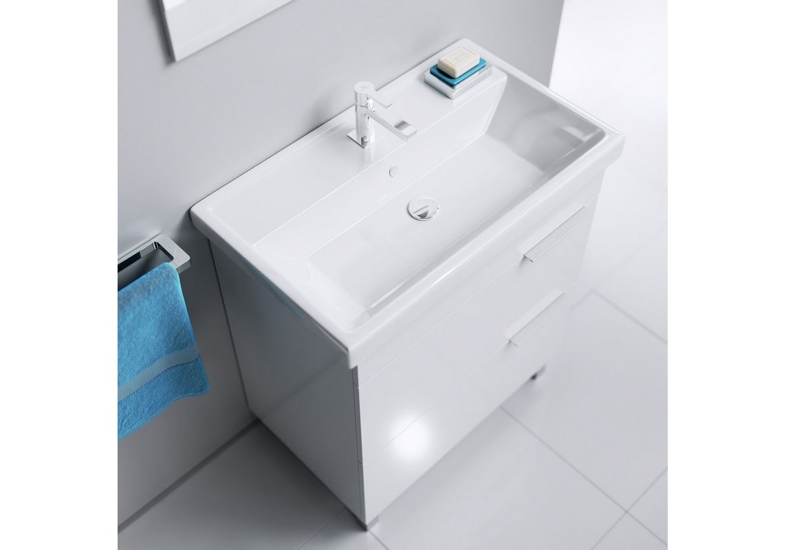 Приобрести тумба напольная с раковиной aqwella бриг 75 см br.01.07/2/w