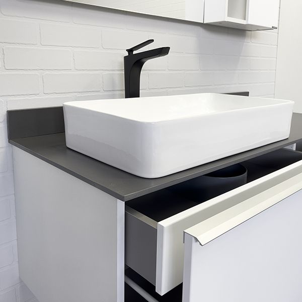 Приобрести сomforty тумба со столешницей и раковиной милан-120 белая с раковиной 78189