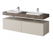 Тумба подвесная со столешницей Velvex Unit 160 см