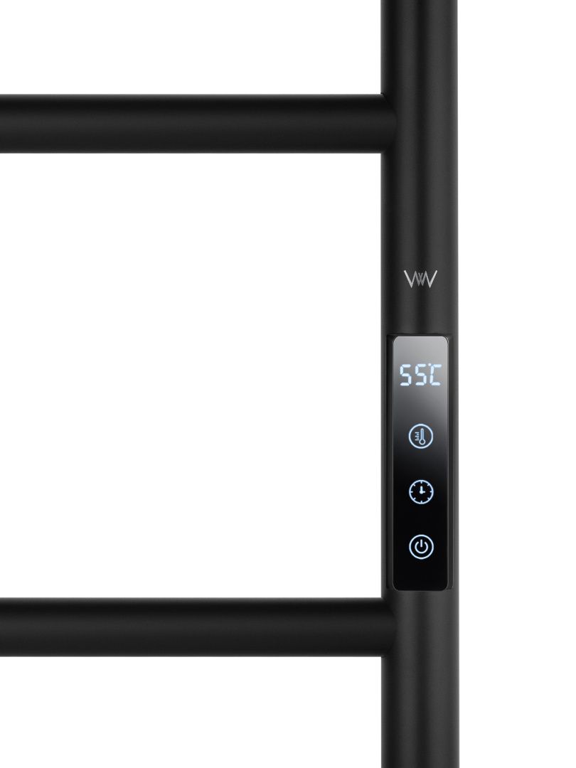 Приобрести полотенцесушитель электрический wonzon & woghand wismar, черный (ww-al202-mb)