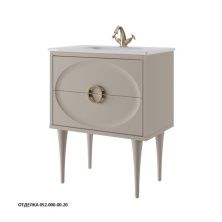 Caprigo Тумба с раковиной MILANO 75 см, светло бежевая, эмаль