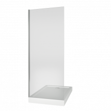 Bas Стенка боковая Puerta 100 см. хром/прозрачная SP-100-C-CH