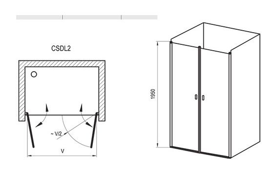 Приобрести дверь душевая ravak chrome csdl2 120 см 0qvgcu0lz1 сатин/прозрачное