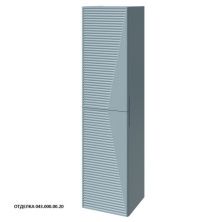 Caprigo Пенал MODO-Smalty Terza 35 см, голубой, эмаль