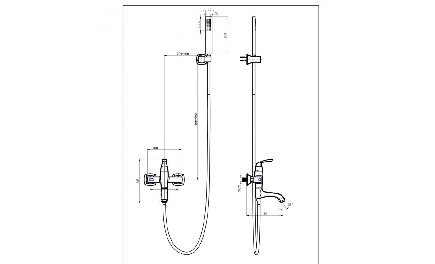 Приобрести lemark смеситель для ванны peretto, темная бронза lm6302rb