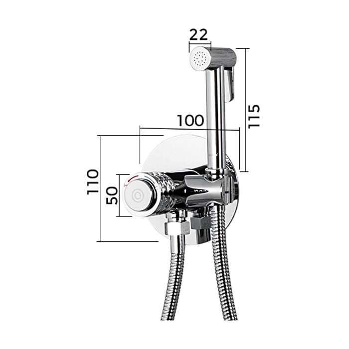 Приобрести gappo смеситель с гигиеническим душем g7288, хром 30095