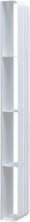 Aquanet Полка Магнум 15x130 см белая матовая, вертикальная 00302239