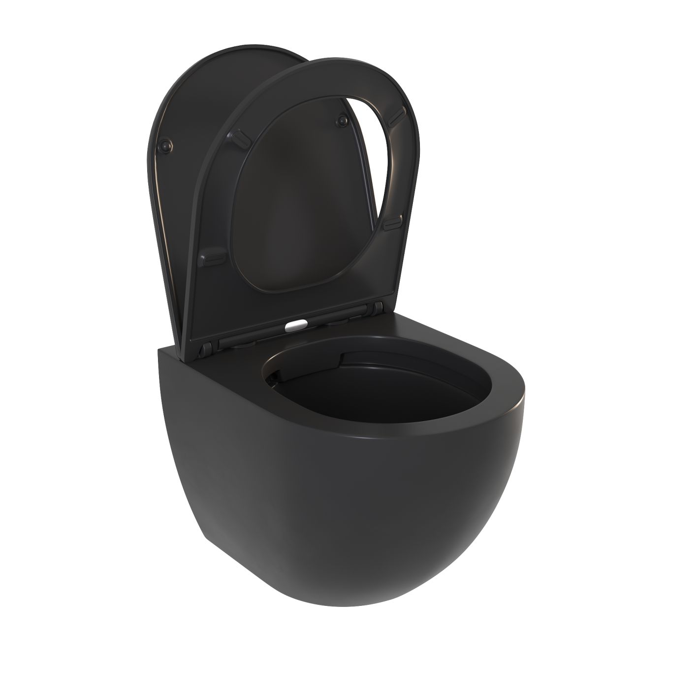 Приобрести sole унитаз подвесной pandora 2 black, безободковый с сиденьем дюропласт, микролифт ут000063637