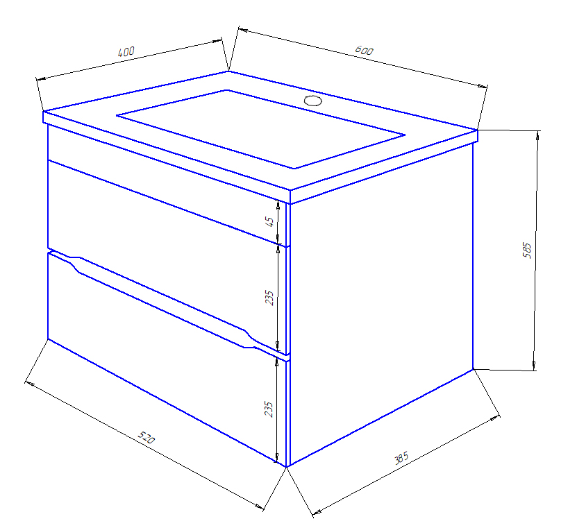 Приобрести loranto тумба подвесная с раковиной арфа 60/2 60х58,5 см, белая cs00052133