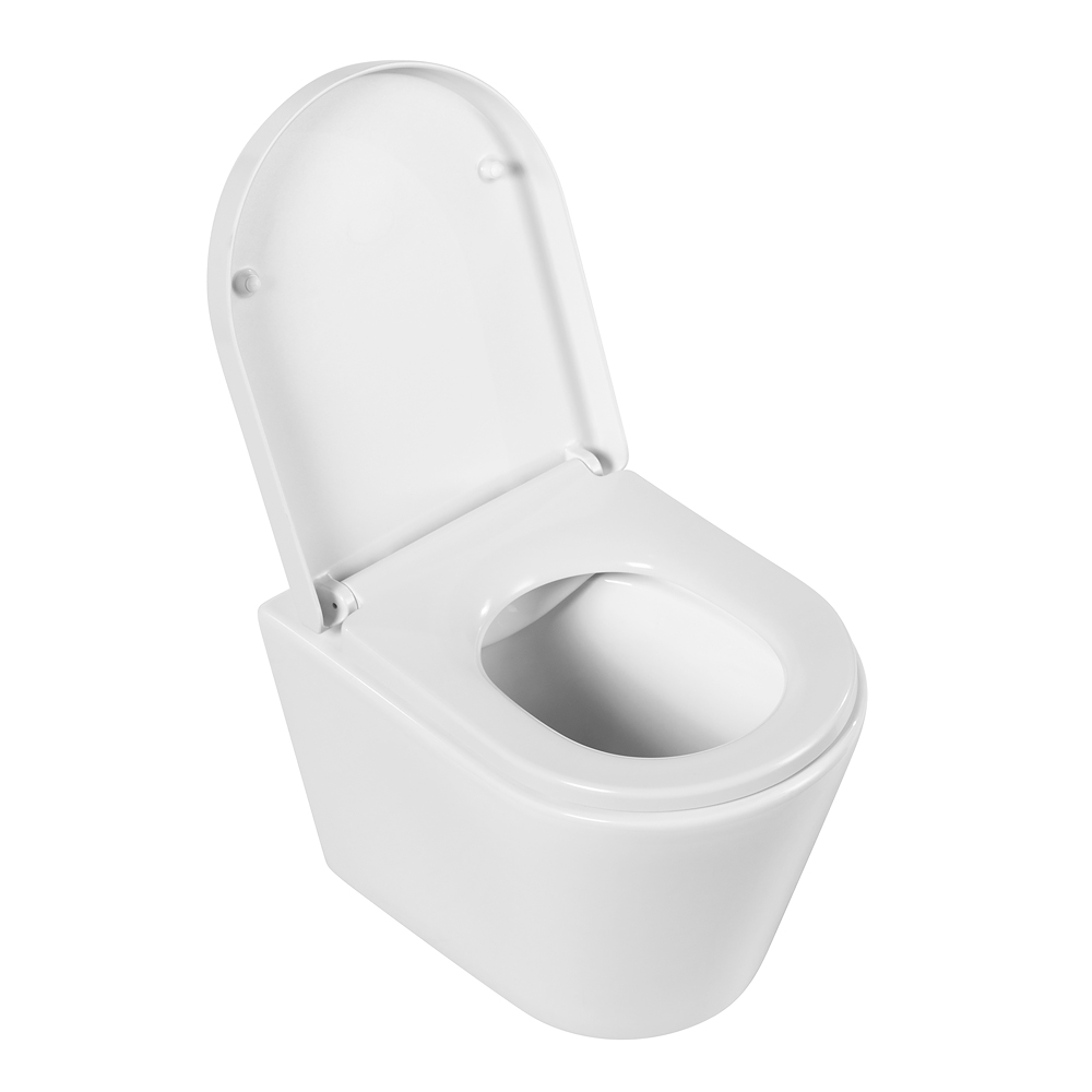 Приобрести belbagno унитаз безободковый подвесной flay-r с сиденьем дюропласт, микролифт, белый bb053chr/bb865sc