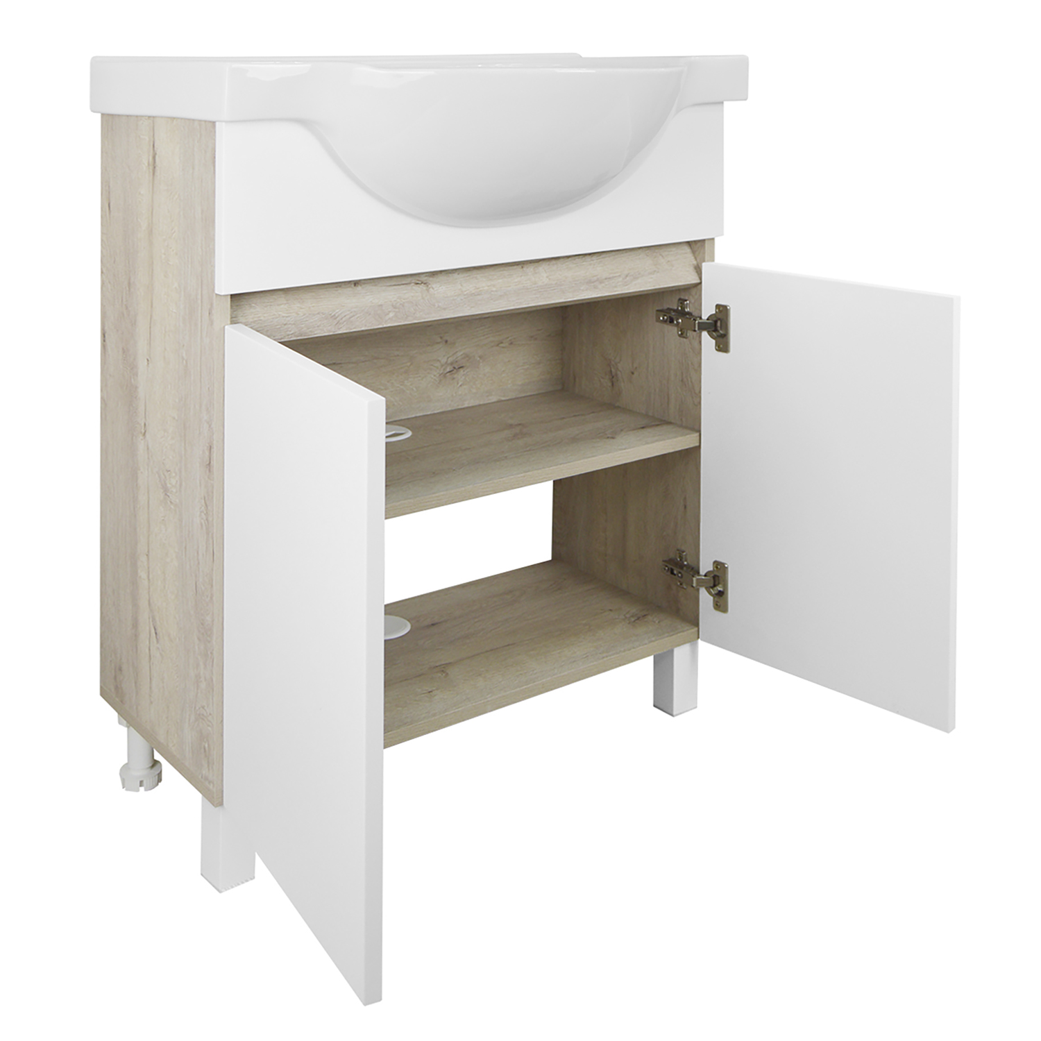 Приобрести loranto тумба напольная с раковиной глория 70 н 70х48 см, дуб кантри (cs00083815)