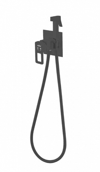 Приобрести смеситель с гигиеническим душем, встраиваемый vieir sera, графит/gun metal v353551g