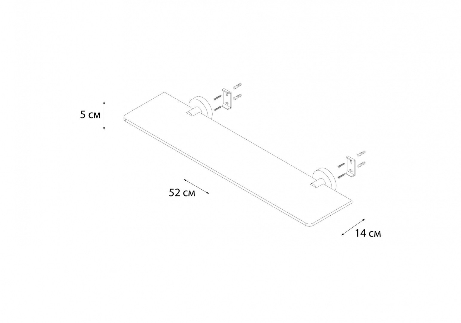 Приобрести fx-51503 modern полка стеклянная