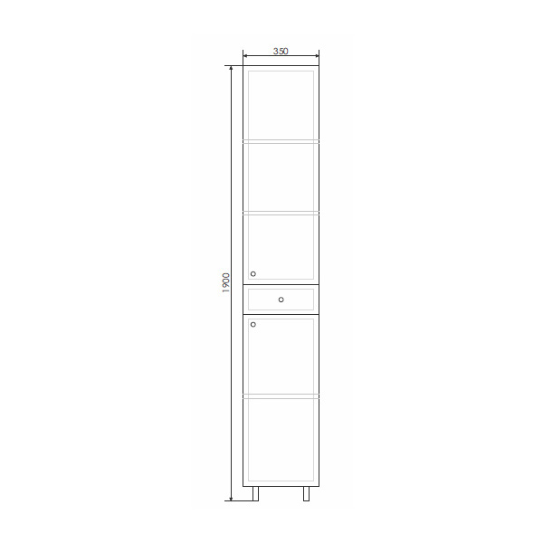 Приобрести сomforty пенал "сочи-35" белый глянец