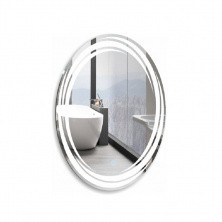 Azario Зеркало Нормандия 570х770 мм, белый, сенсорный выключатель с LED-подсветкой ФР-00000936