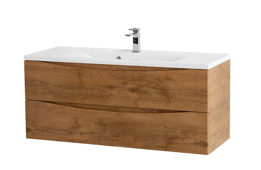 Приобрести тумба подвесная с раковиной belbagno marino-1200-2c-so-rn-p 120 см, rovere nature