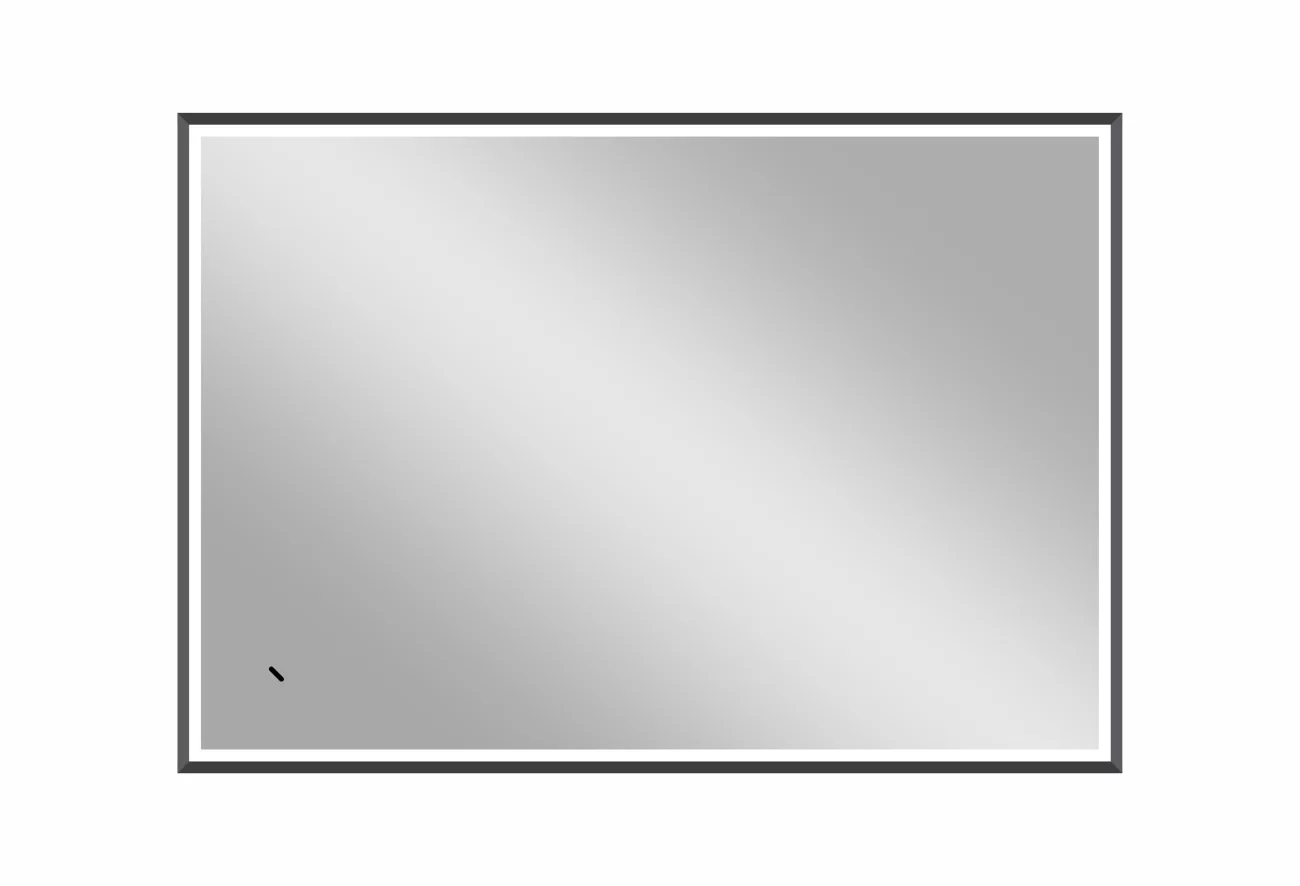 Приобрести continent зеркало с подсветкой stage грэймуар 100х70 см, серый муар