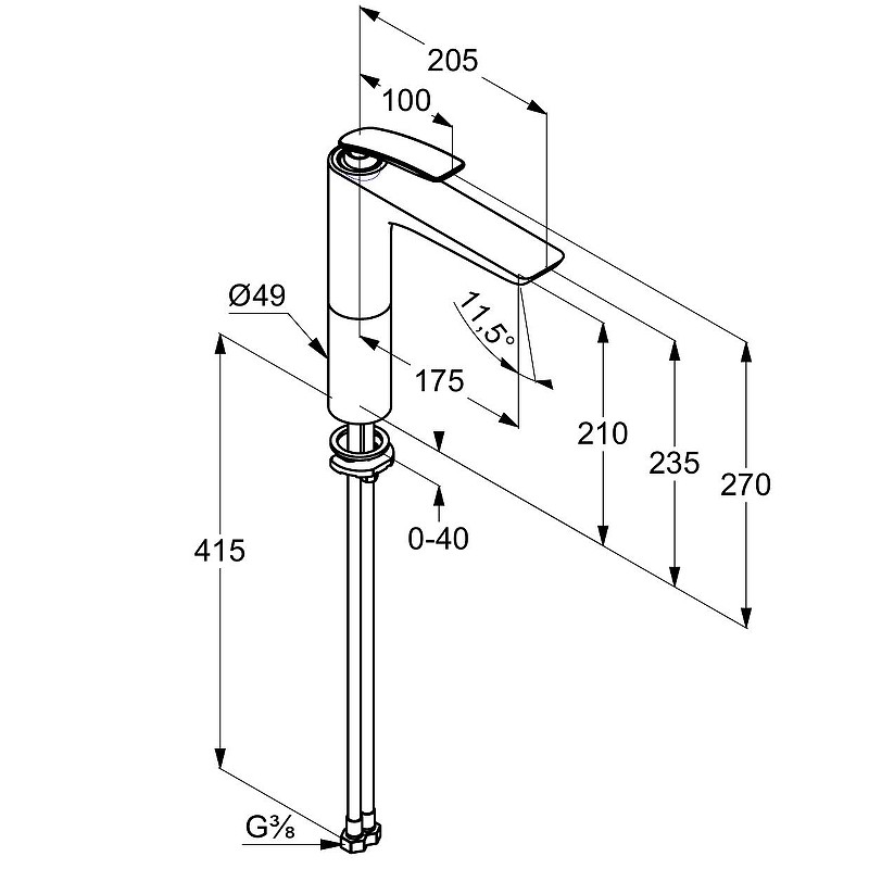 Приобрести kludi balance смеситель на умывальник, высота 272 мм, белый/хром dn 10, арт. 522969175