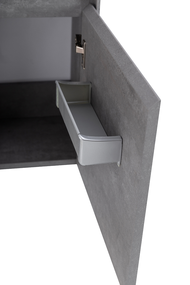 Приобрести belbagno тумба с раковиной pietra mini 46 см, подвесная с дверью 46-r stucco cemento, белая раковина