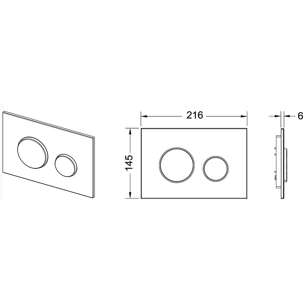 Приобрести tece кнопка смыва loop для инсталляции, белая 9240650