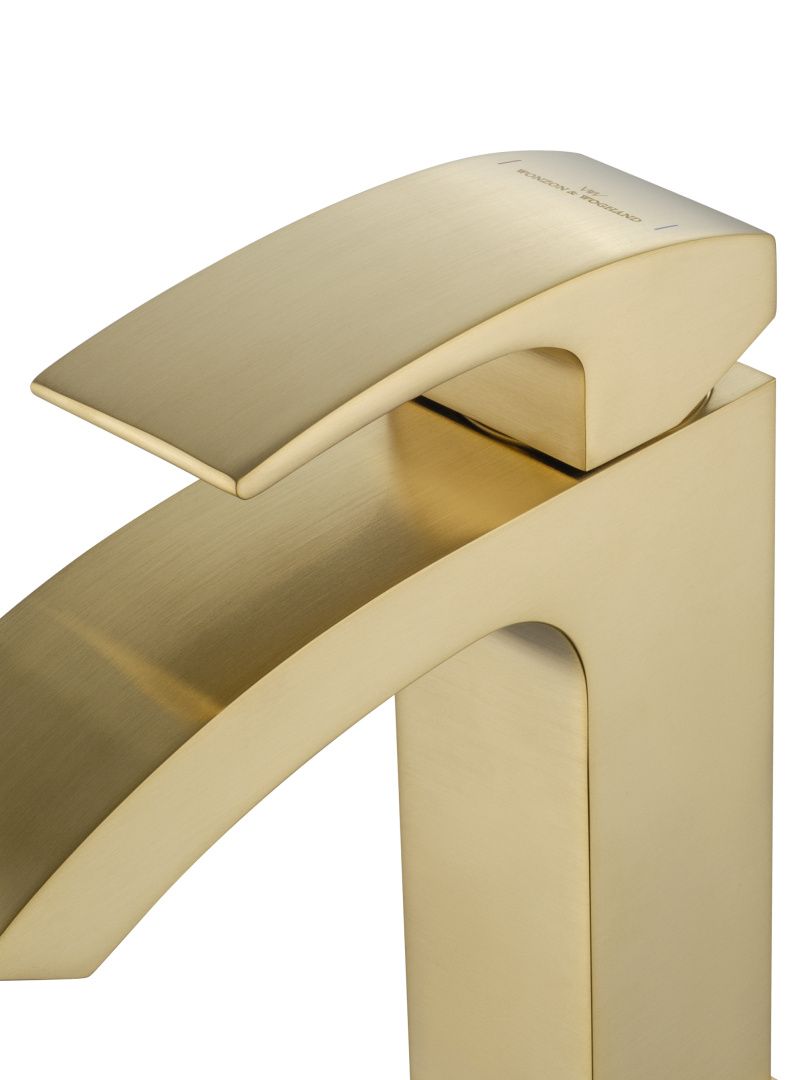 Приобрести смеситель для раковины wonzon & woghand fit, брашированное золото (ww-88139009-bg)