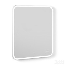 Briz Зеркало SOFI 70х80 см, с подсветкой,подогревом, часы, сенсорное включение , белое ПДЗ43-70