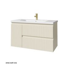 Caprigo Тумба с раковиной FORTE STRIPE 100 см, левая, кремовая