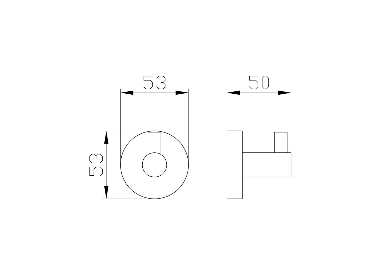 Приобрести крючок для ванной wonzon & woghand easy, хром (ww-8105)