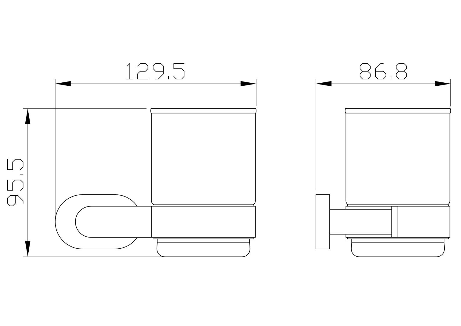 Приобрести стакан для зубных щеток с держателем wonzon & woghand first, хром (ww-8421)