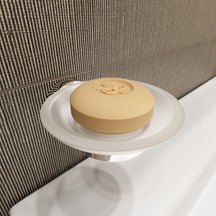 Приобрести iddis мыльница sena 108мм, белый\хром senssg0i42