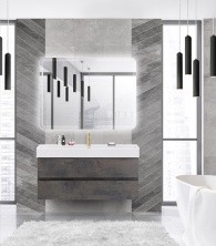 Cezares Тумба подвесная с раковиной MOLVENO 46 120 см Ossido, темно коричневая MOLVENO 46-120-2C-SO-OSS