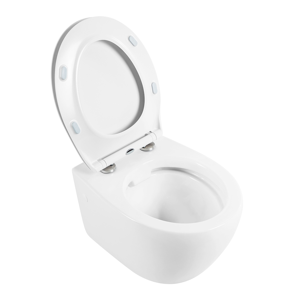 Приобрести belbagno унитаз безободковый подвесной prospero с сиденьем дюропласт, микролифт, белый bb507b/bb2020sc