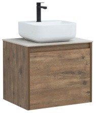 Aquanet Тумба со столешницей Nova Lite 60 см, дуб рустикальный (1 ящик)