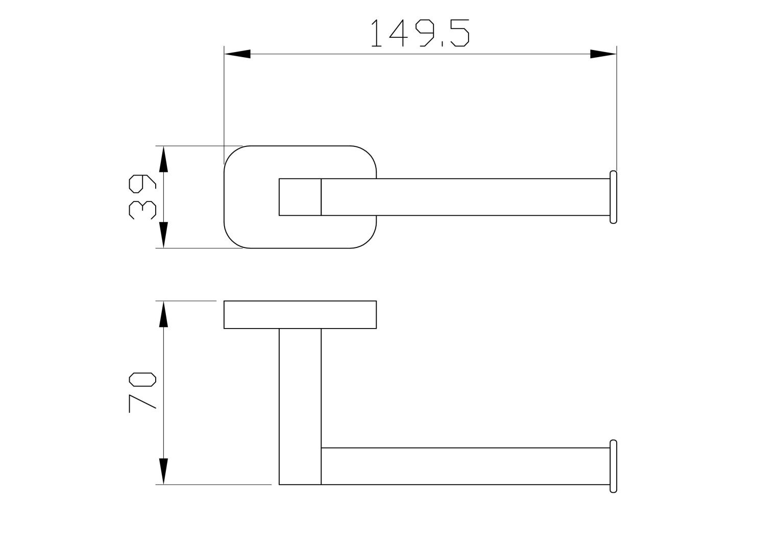 Приобрести держатель для туалетной бумаги без крышки wonzon & woghand graffity, темный графит (ww-9316)