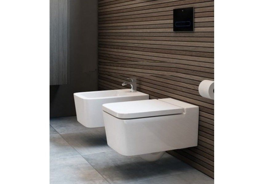 Приобрести биде подвесное roca inspira square 56 см, 7.3575.3.500.0