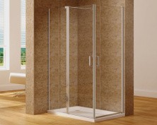 Aquanet Душевое ограждение Cinetic 120х80,прозрачное стекло (AE12-N-120H190U-CT + AE12-N-80H190U-CT)