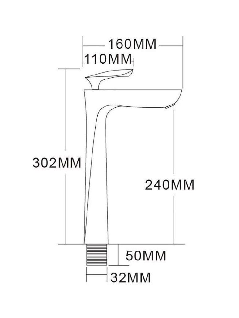 Приобрести grocenberg смеситель для раковины, высокий, черный матовый gb3001bl