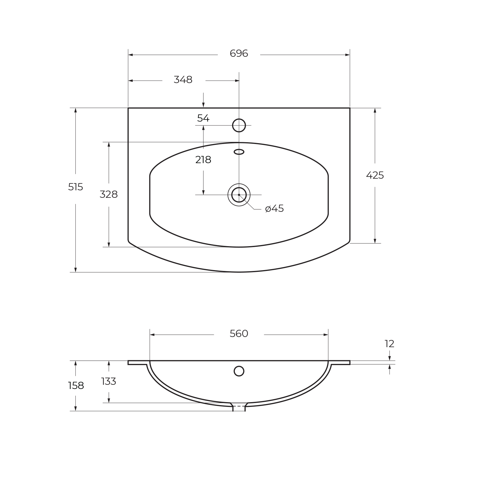 Приобрести cezares тумба подвесная с раковиной vague 70 см rovere sbiancato, серая 54847