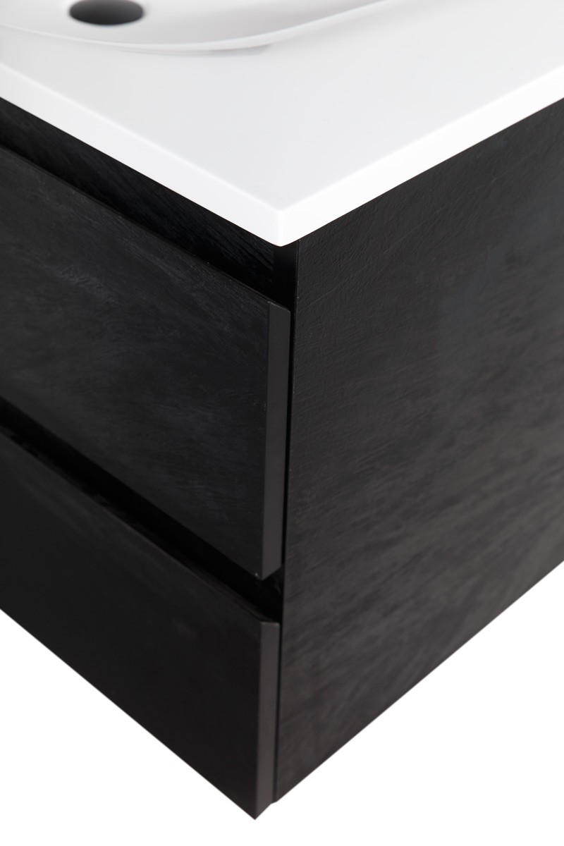 Приобрести cezares тумба подвесная с раковиной molveno 100 см nero, черная molveno-100-2c-so-nc