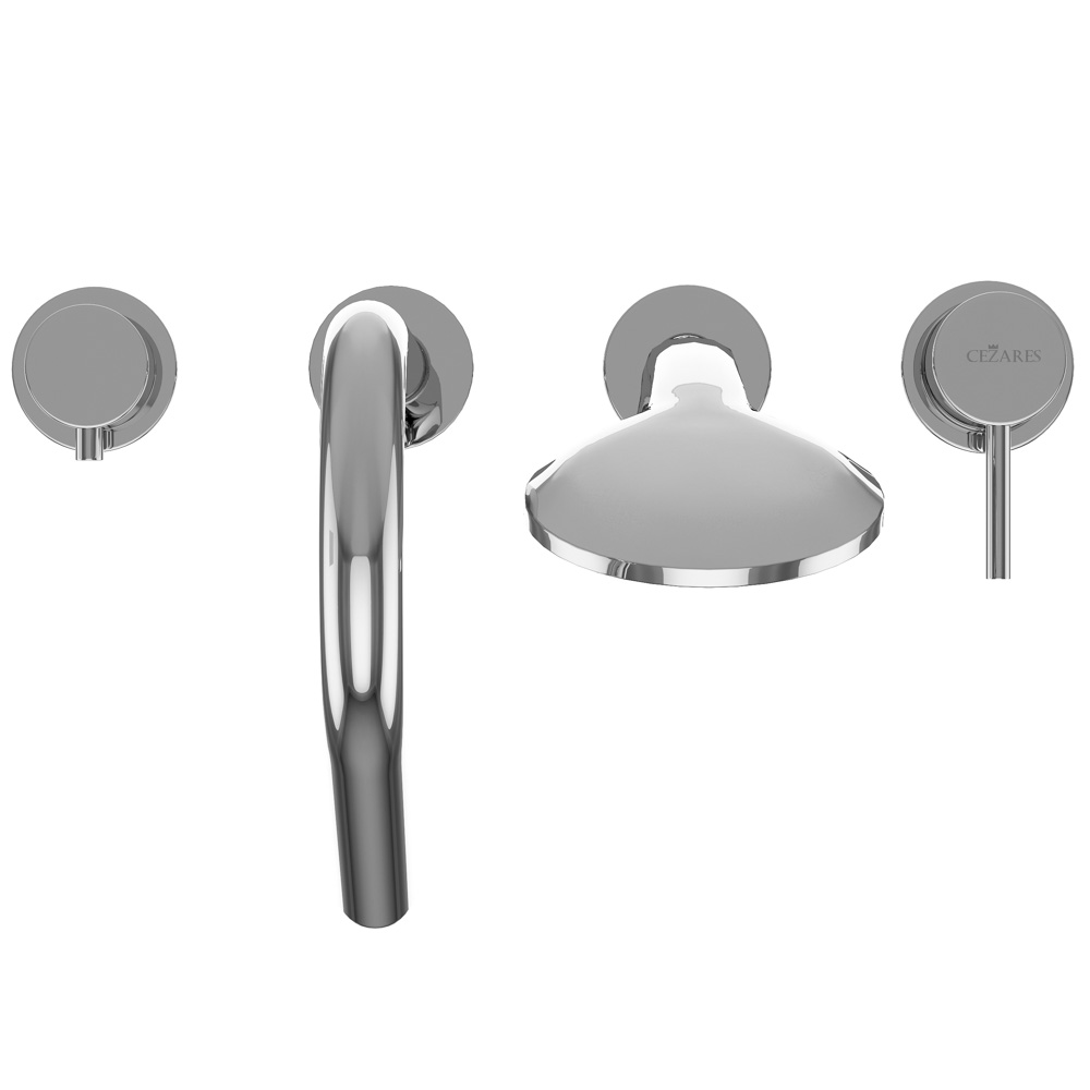 Приобрести cezares смеситель на борт ванны leaf-bvdm4-l-01