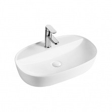 Раковина накладная Azario 610*400*120 мм, белая глянцевая.