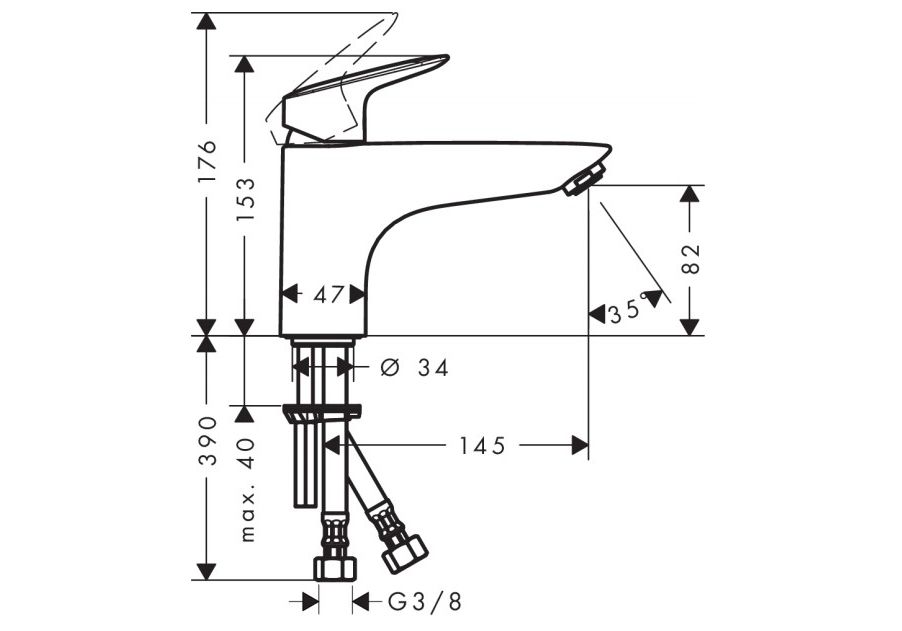 Приобрести 71311000 logis смеситель для ванны monotrou, однорычажный