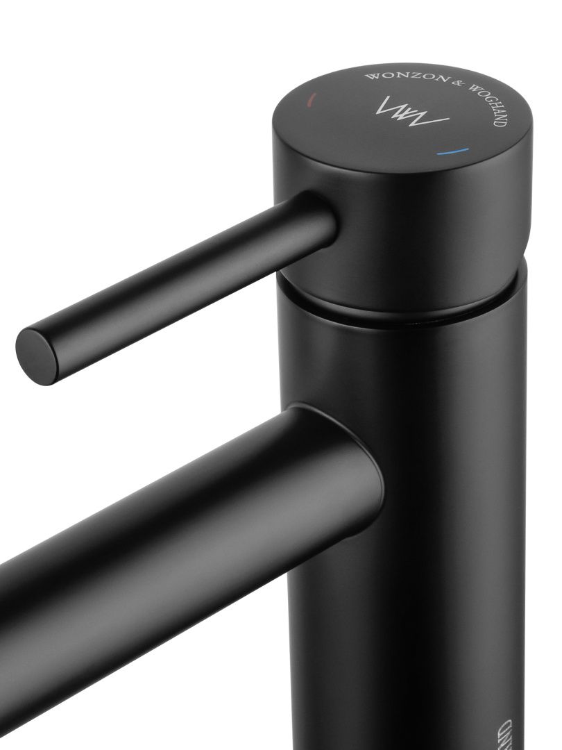 Приобрести смеситель для раковины wonzon & woghand, черный матовый (ww-h9089-mb)