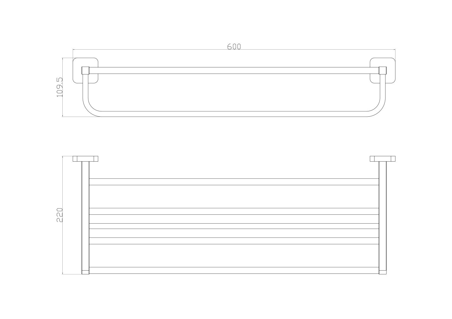 Приобрести полотенцедержатель с полкой wonzon & woghand still, хром (ww-6681)
