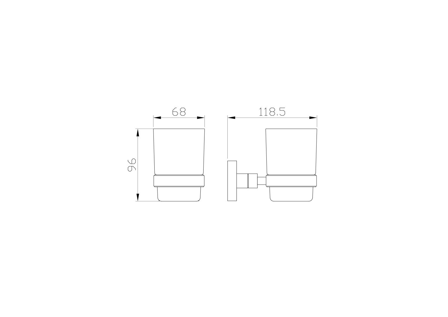 Приобрести стакан для зубных щеток с держателем wonzon & woghand polo, хром (ww-8921)